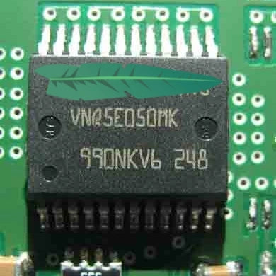 VNQ5E050MK Automotive Turn Signal, Position Lamp & DRL Constant-On Quad High-Side Driver IC (PowerSSO-24)